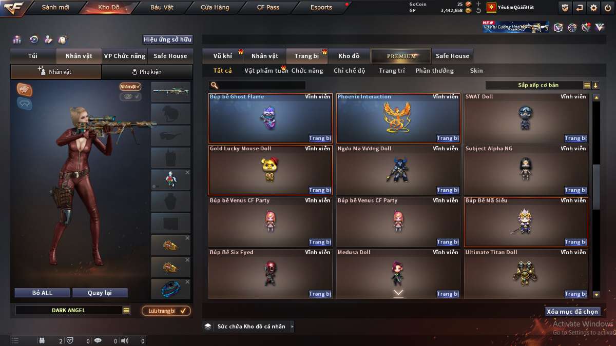 shop acc cf uy tin gia re